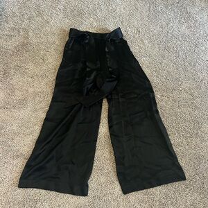 Frame silk ankle pants